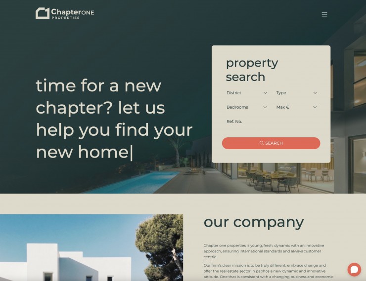 Real Estate Web Design - www.chapteroneproperties.com