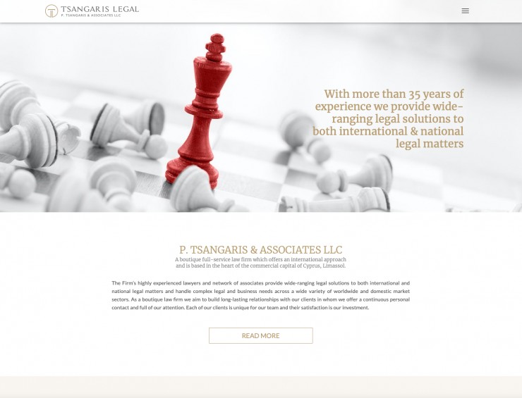 Retail & Services Web Design - www.tsangarislegal.com